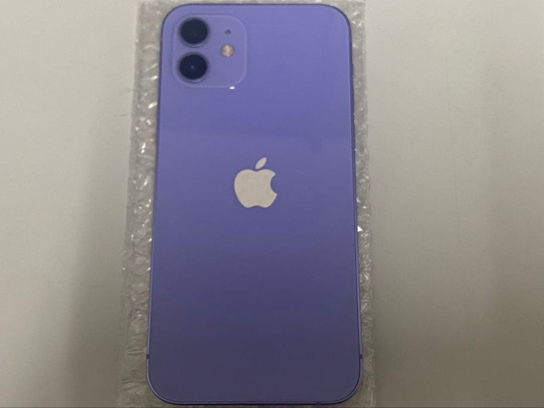 中古♪iPhone12 64GB SIMロック解除済み パープル