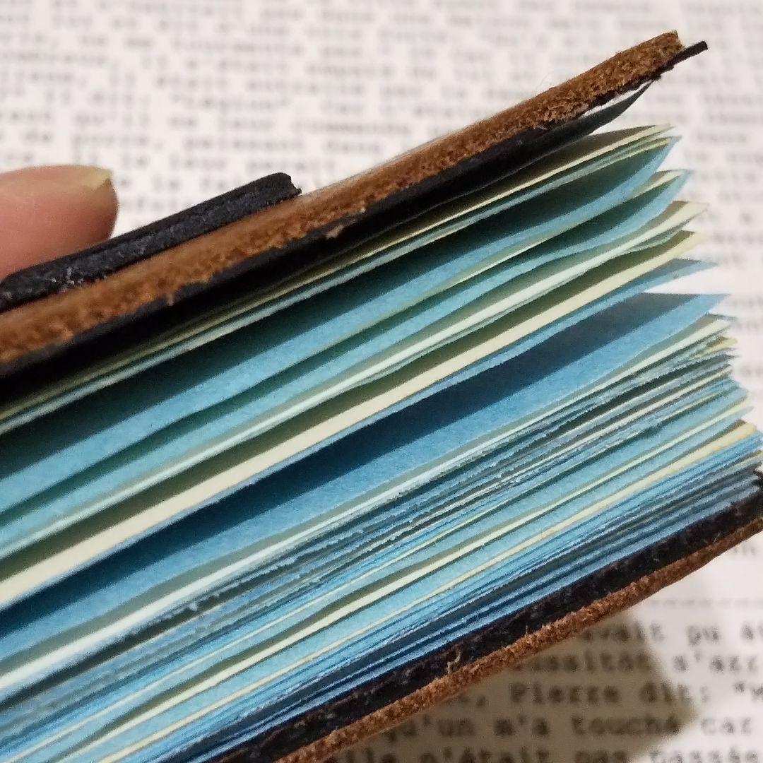 革のジャーナルノート　ハンドメイド　ジャンクジャーナル　古書