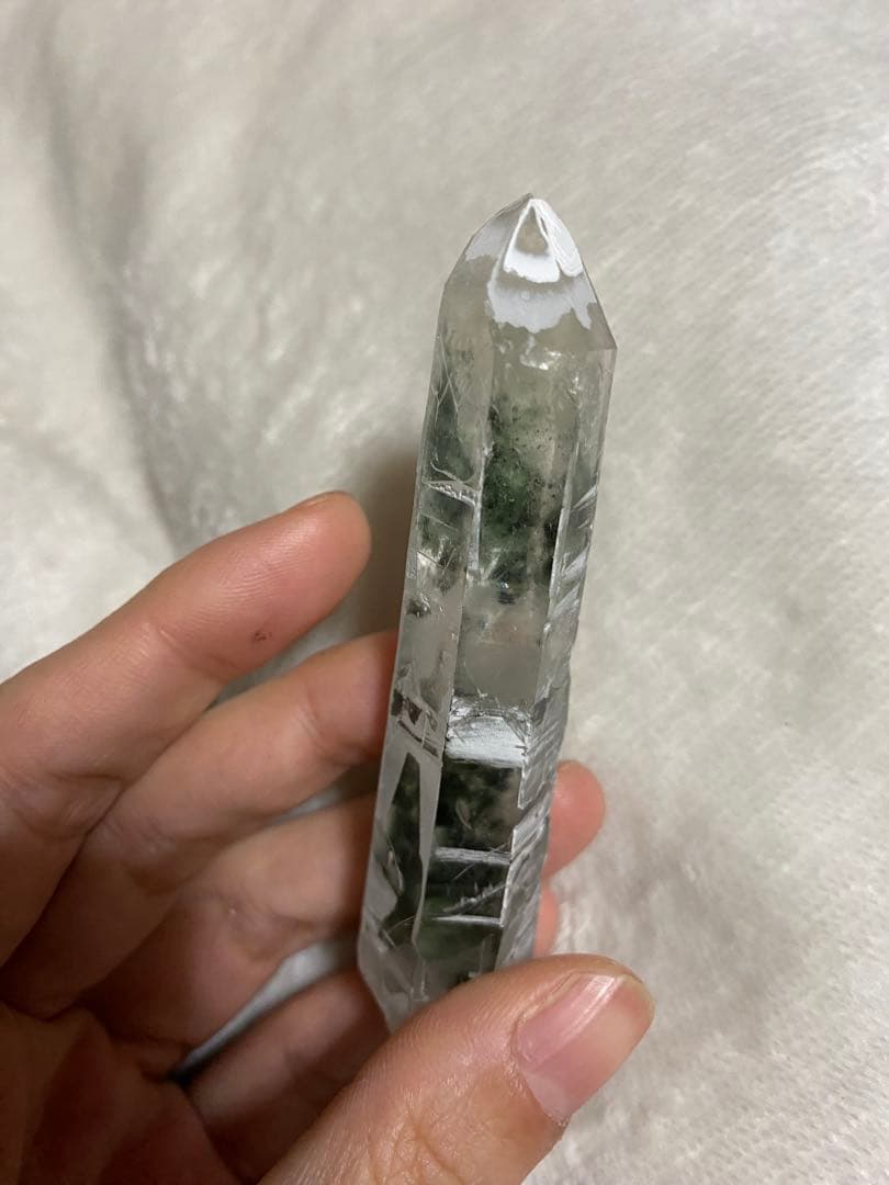 天然石　ガーデンクォーツ　水晶　ポイント　ナチュラル　原石