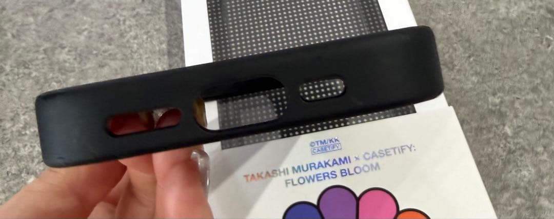 村上隆 x CASETiFY コレクション スマイル (レインボー)スマホケース