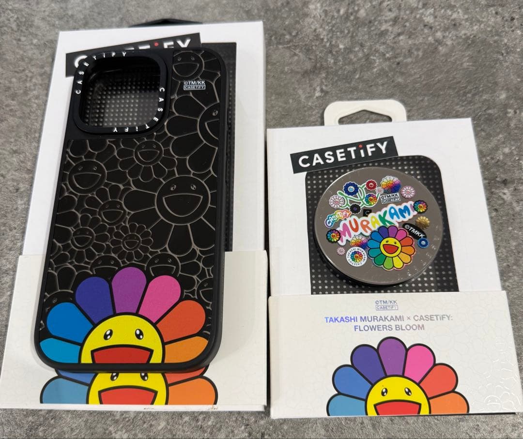村上隆 x CASETiFY コレクション スマイル (レインボー)スマホケース