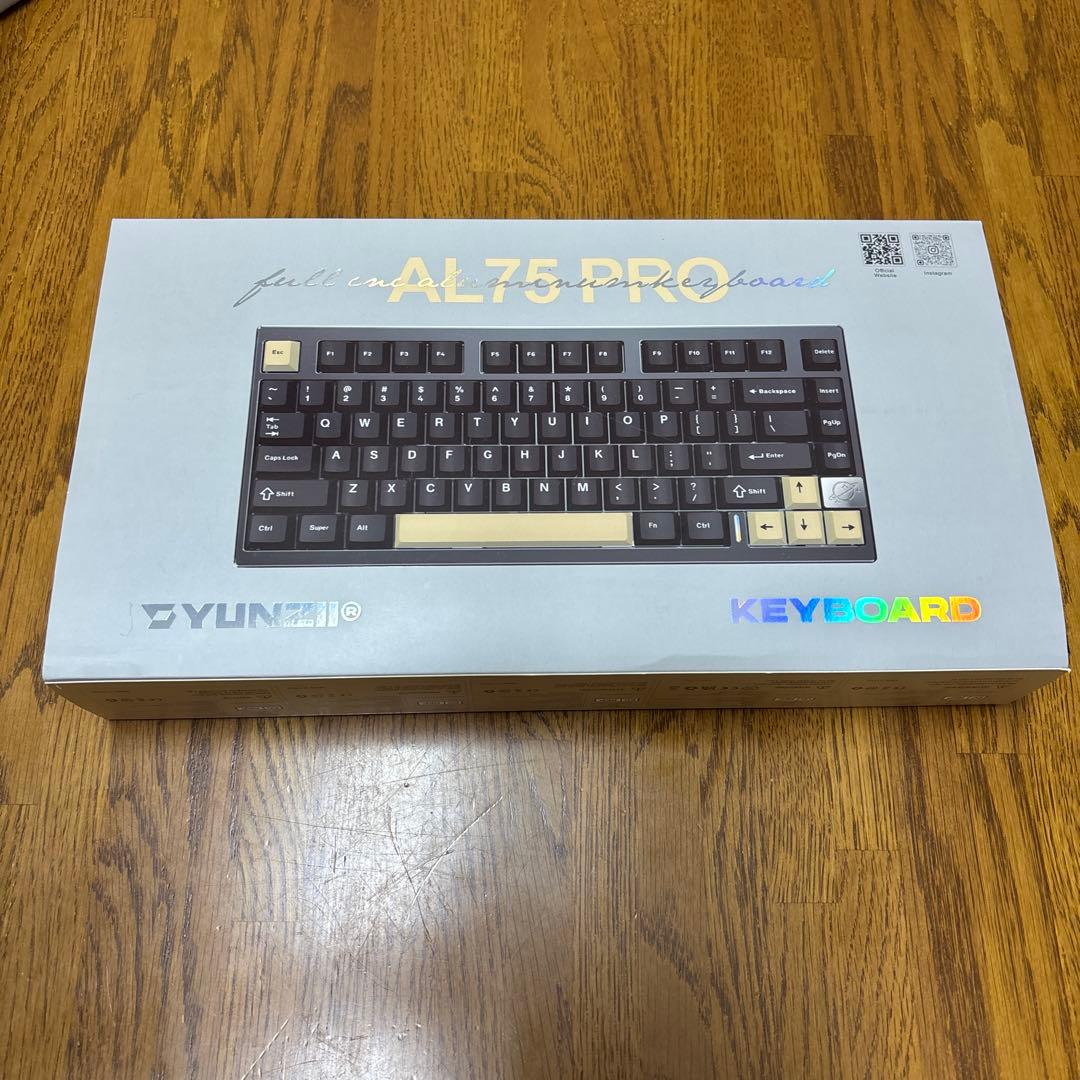 YUNZII AL75 PRO 80キー (ココアクリームV2リニアスイッチ)