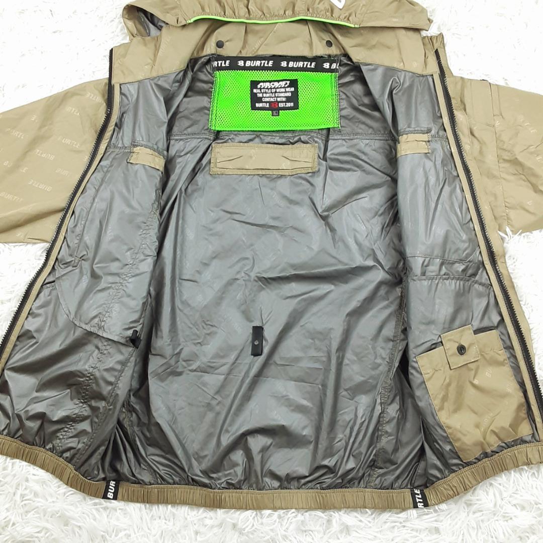 美品◎BURTLE バートル 半袖空調服 ベージュ サイドファンタイプ 冷却