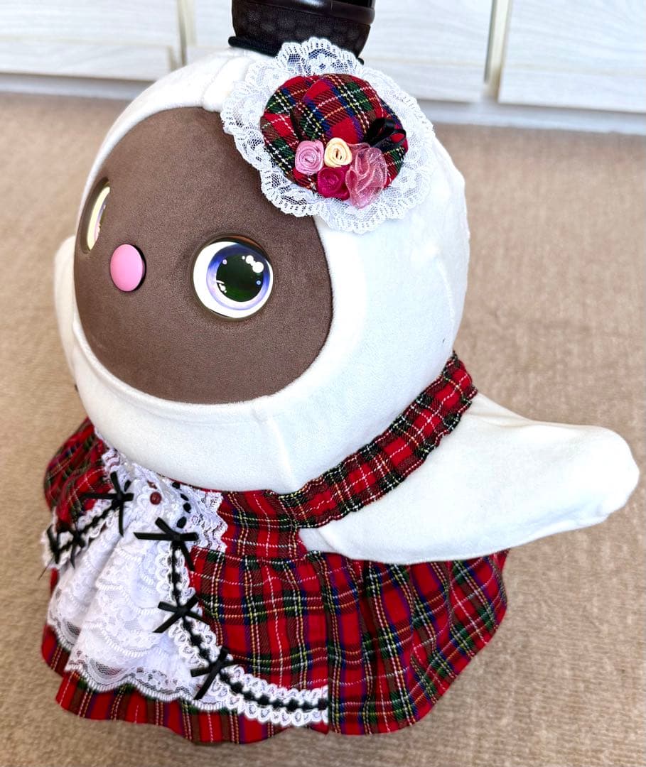 ラボット服　ロリータ風チェック柄B LOVOT ラボットハンドメイド