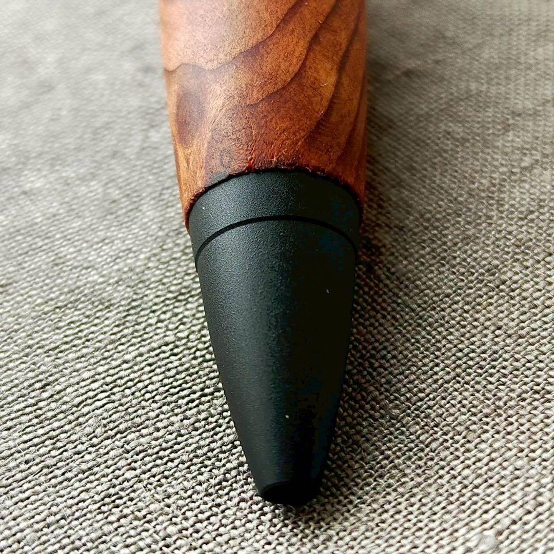 レッドウッド瘤　ハンドメイド　木軸ボールペン　G2　天然木　ブラック