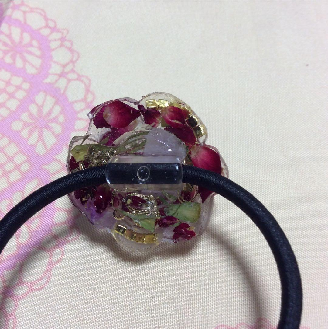 あっき~様御専用オルゴナイト♪恋愛成就☆薔薇型ヘアゴム