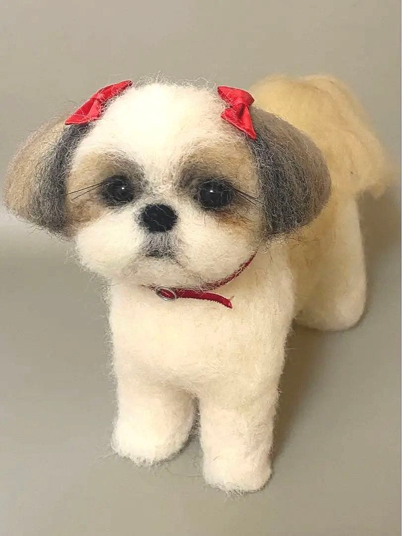 羊毛フェルト作品　シーズーちゃん