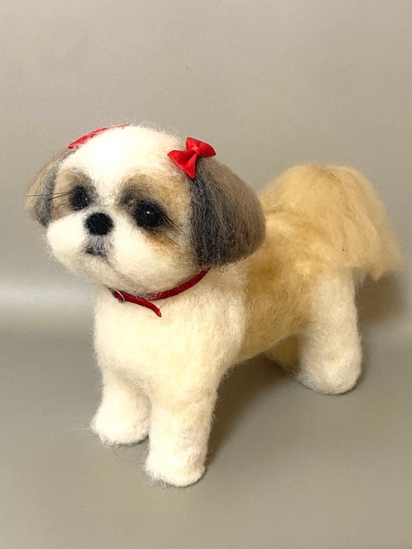 羊毛フェルト作品　シーズーちゃん