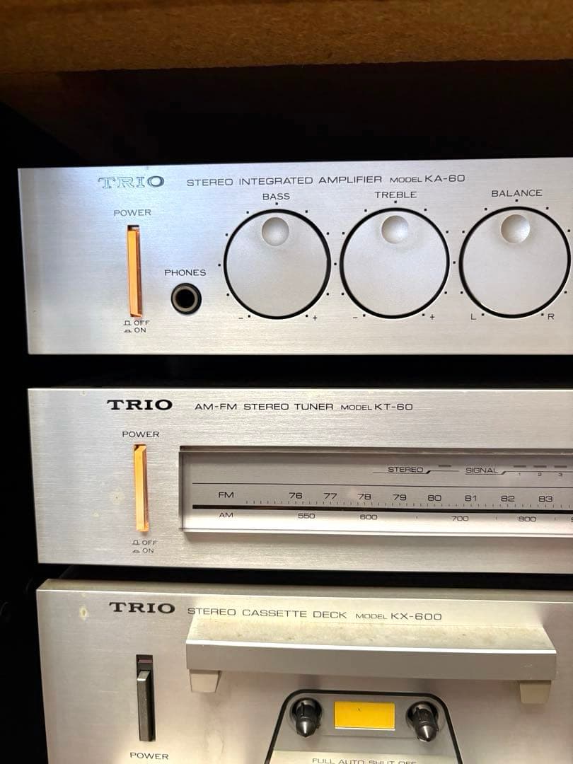 TRIO ステレオオーディオシステム＆純正ラック