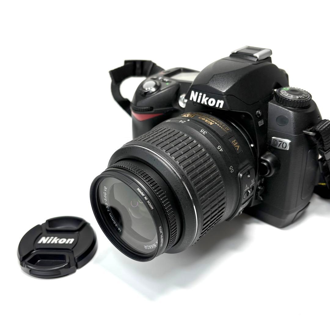 【Nikon D70 】　セット バッグ付 CFカード付 動作確認済 送込