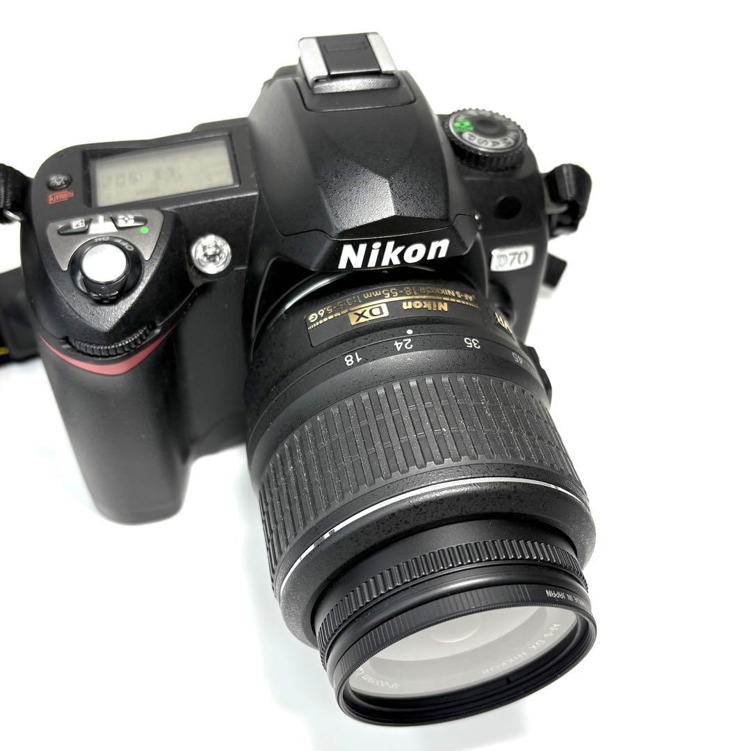 【Nikon D70 】　セット バッグ付 CFカード付 動作確認済 送込