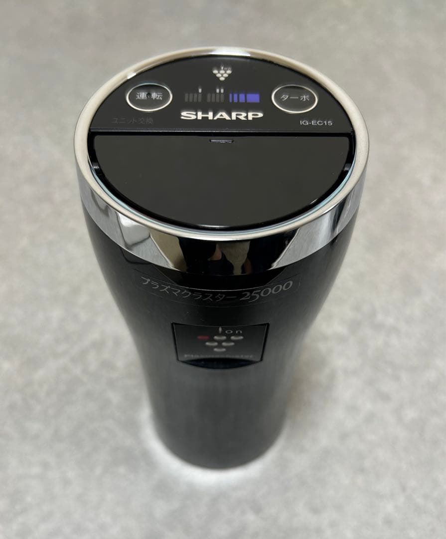 シャープ プラズマクラスターイオン発生機 車載対応IG-EC15-B 黒