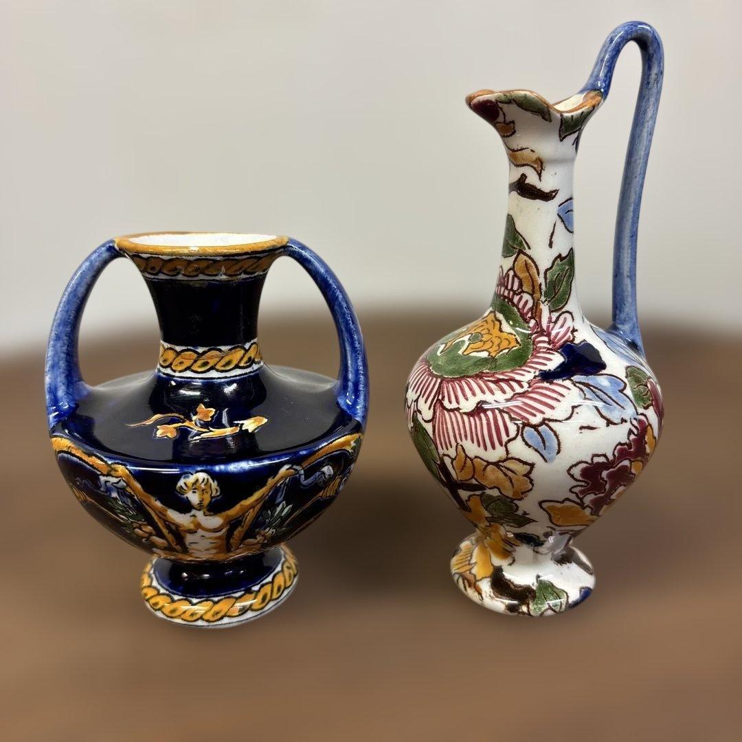 GIEN ジアン フラワーベース 花瓶 ミニ陶器 装飾花瓶 2つセット