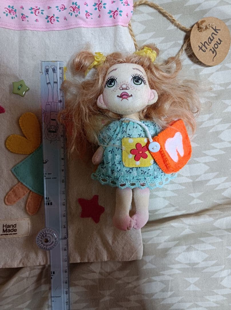 ロシア作家様 布人形創作人形 ハンドメイド 歯の妖精