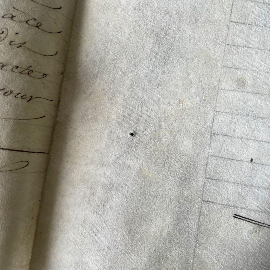 羊皮紙のマニュスクリ①19世紀カリグラフィー　紙もの　古書　フランスアンティーク