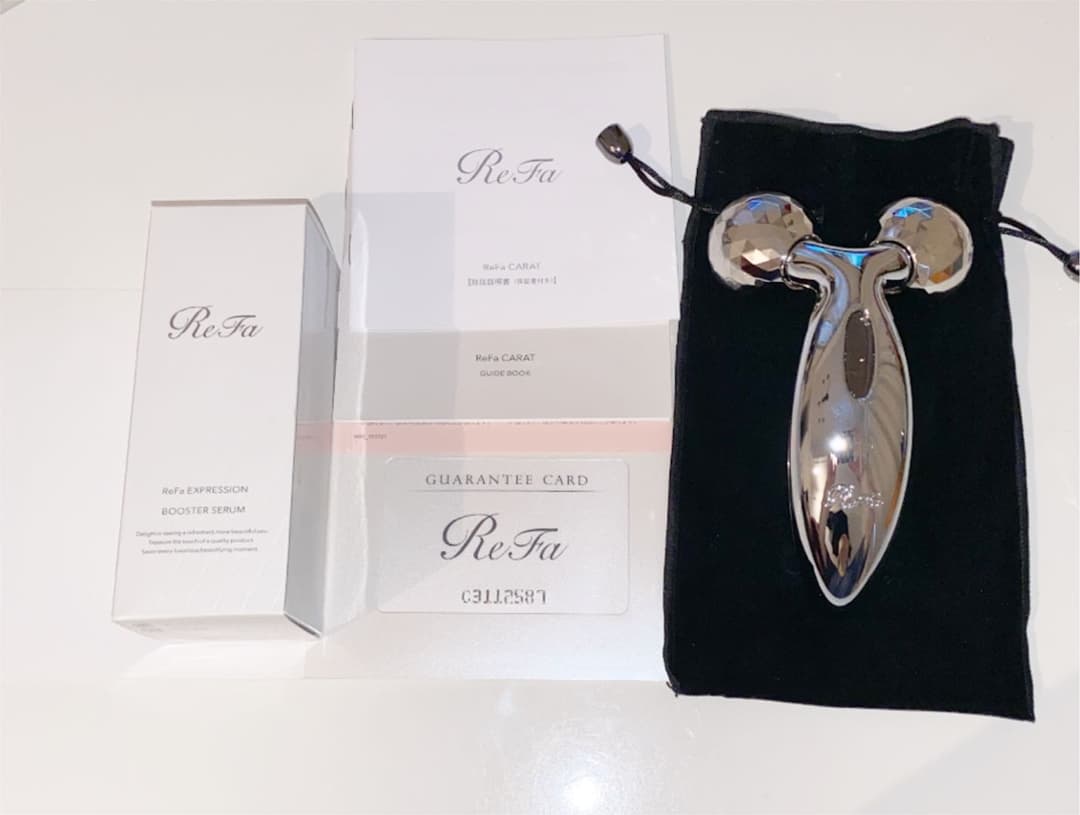 【美品】ReFa CARAT リファ カラット 美顔ローラー（導入美容液セット）