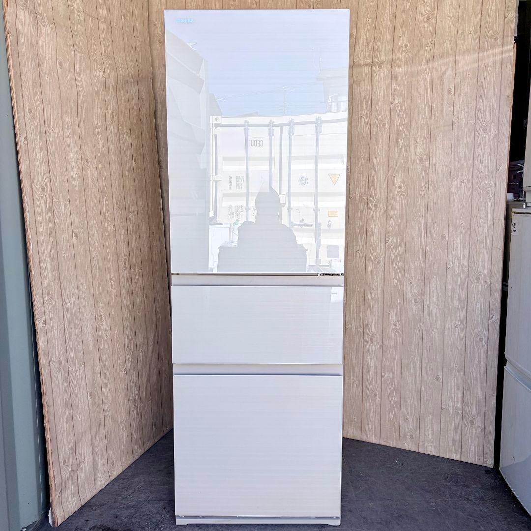 配送設置無料！純正東芝ラピスアイボリースタイリッシュフラット冷蔵庫！完動超美品！