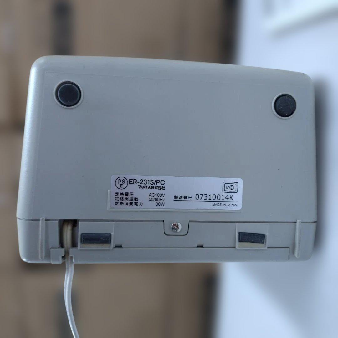 MAXマックス タイムレコーダー ER-231S/PC タイムロボ