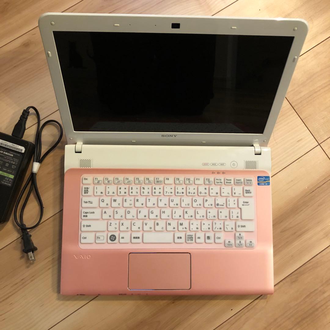 SONY製VAIOノートパソコン✳︎可愛いスケルトンピンク✳︎美品