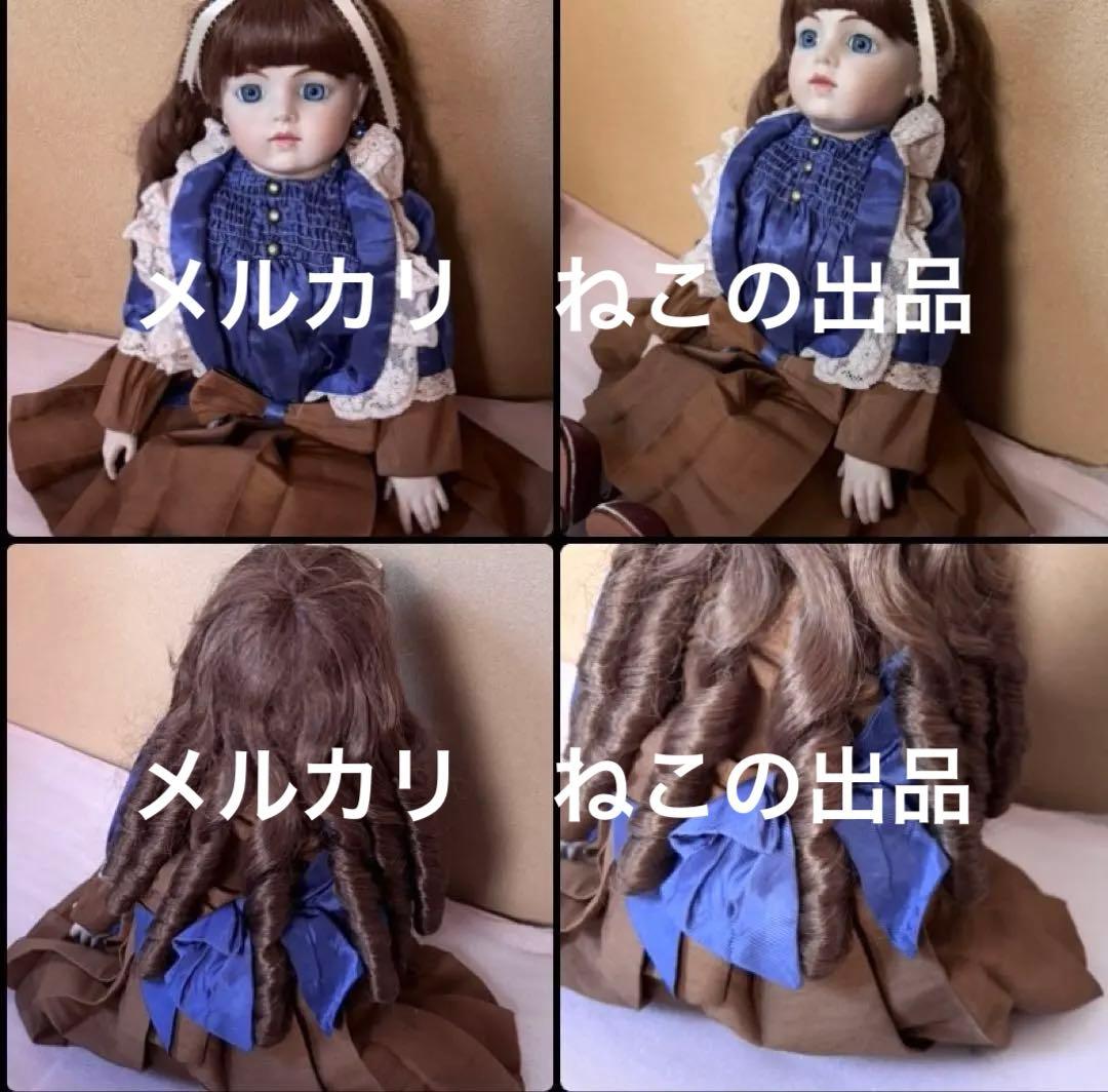 ブリュ　オールビスク シルク ドレス ドール　人形 ウィッグ
