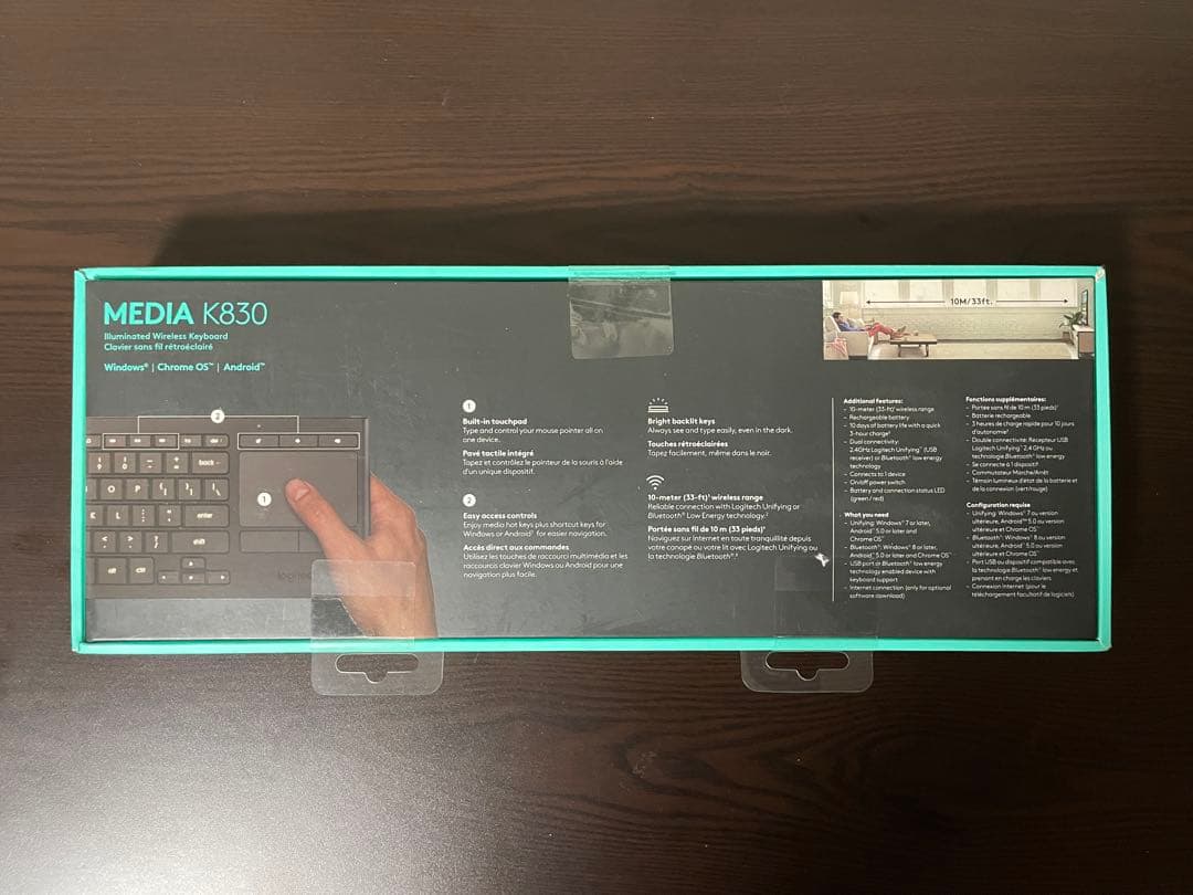 Logitech K830 メディアキーボード  quest2対応
