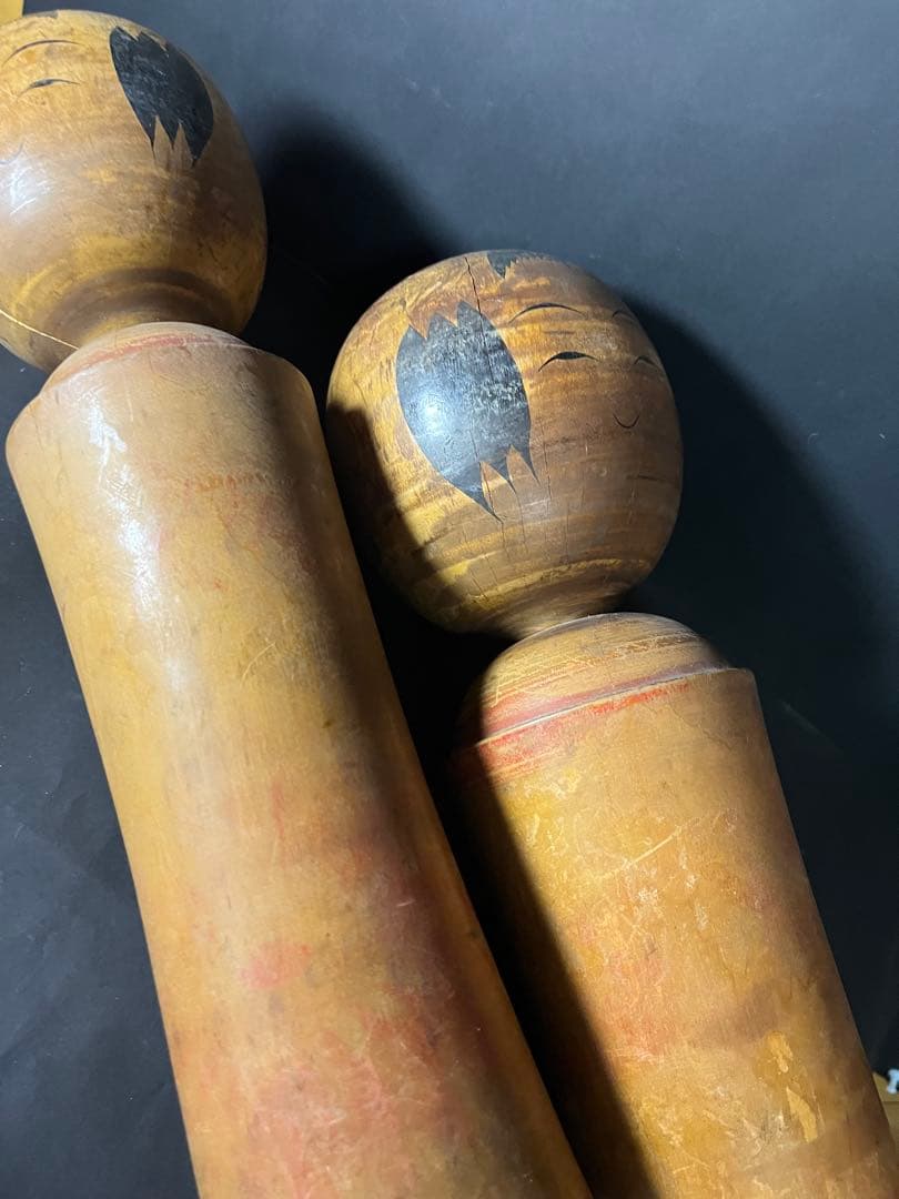 大沼力　在銘　JAPAN アンティーク　昭和　難あり　Kokeshi Doll