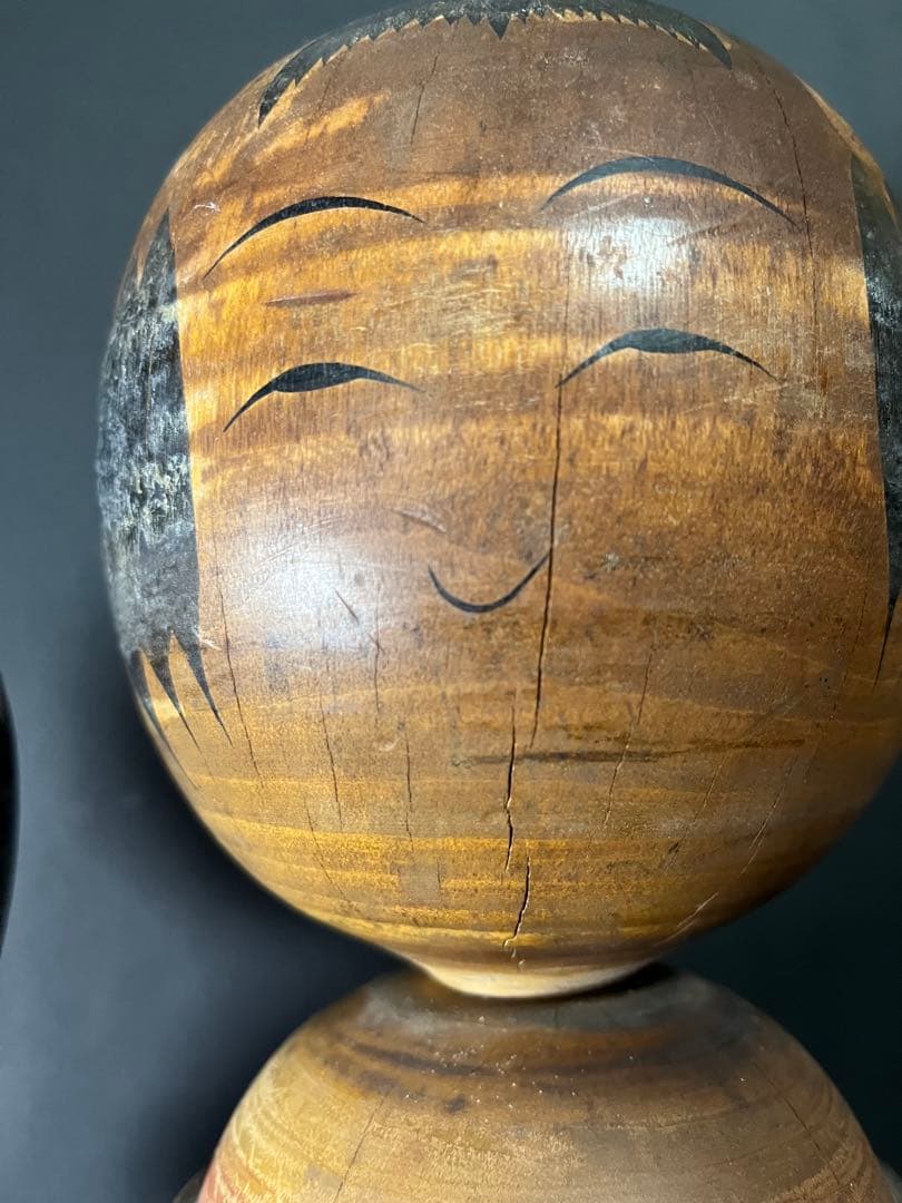 大沼力　在銘　JAPAN アンティーク　昭和　難あり　Kokeshi Doll
