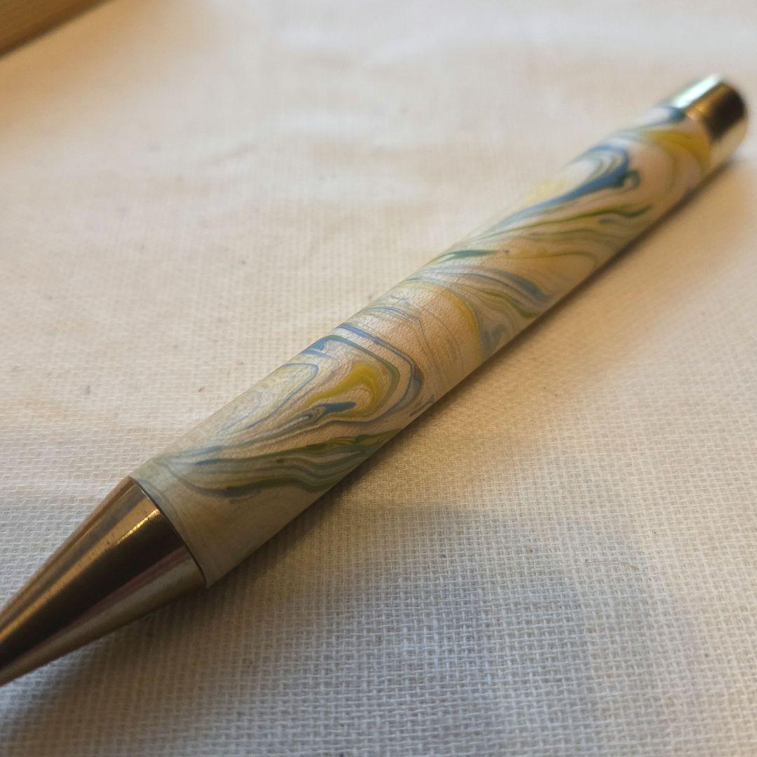【新品】 e+m イープラスエム 木製ボールペン ドイツ marble gold