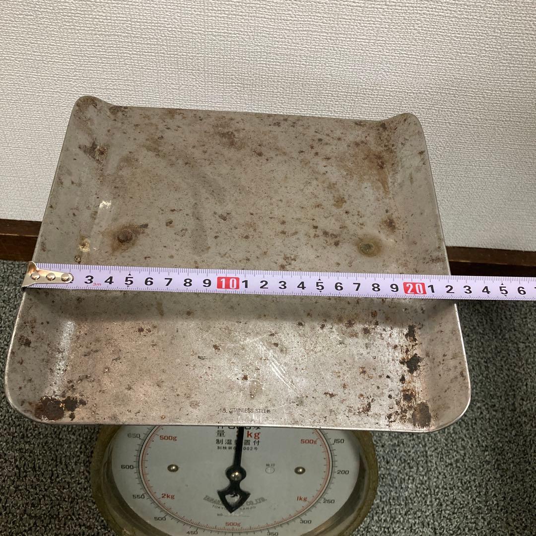 はかり 金属製　計量　重さ量　ジャンクガーデン
