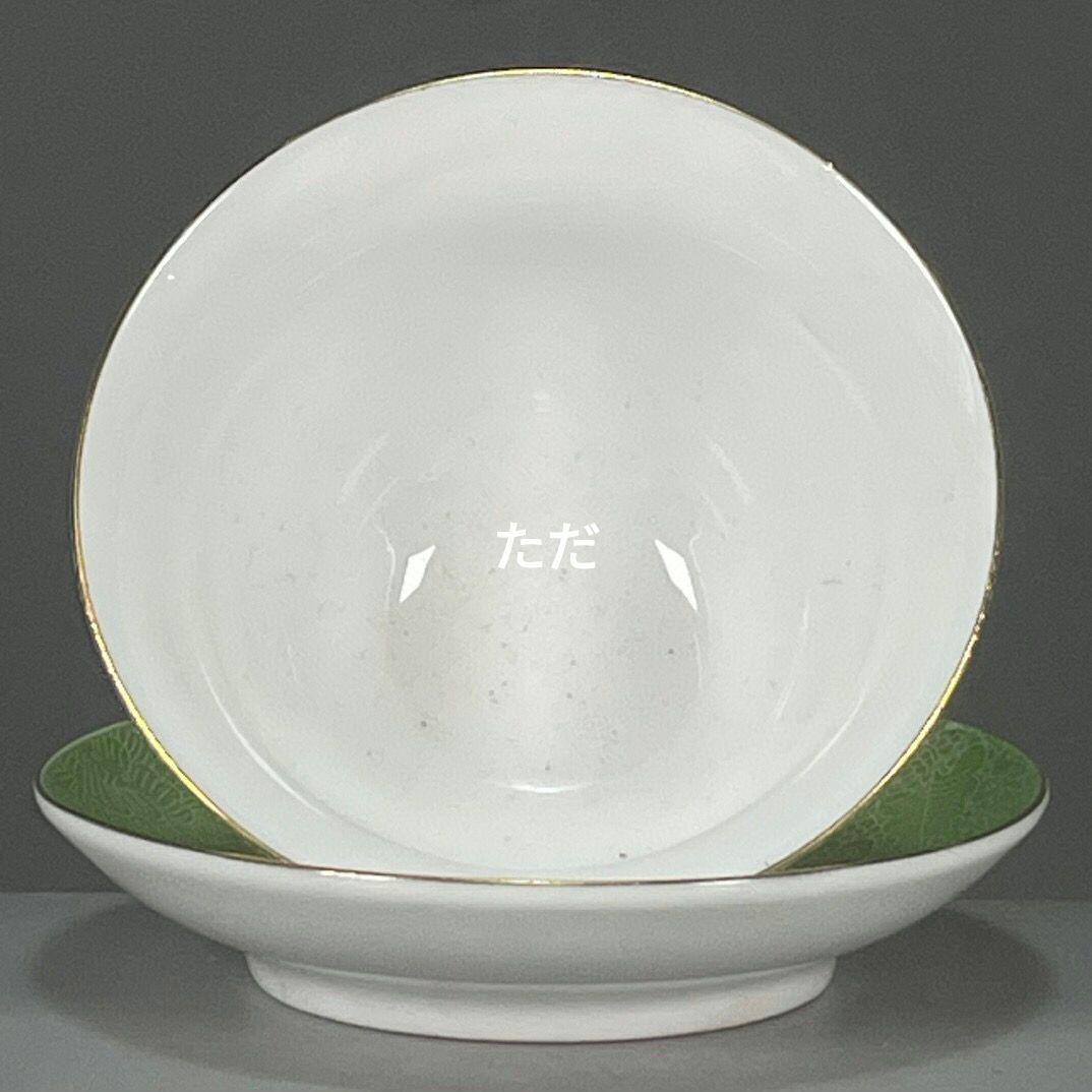 緑底開窓花鳥図紋三才蓋碗 中国茶器 景徳镇 蓋付き茶器 飲茶食器 煎茶具未使用品