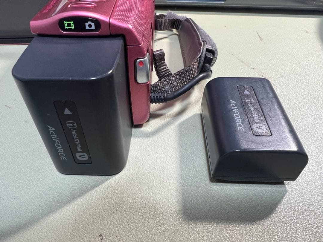 SONY HDR-CX270V ハンディカム ピンク 動作確認済 バッテリー2個