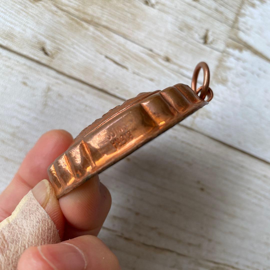 BIGRA SWISS HAND HAMMERED COPPER ハート5.5