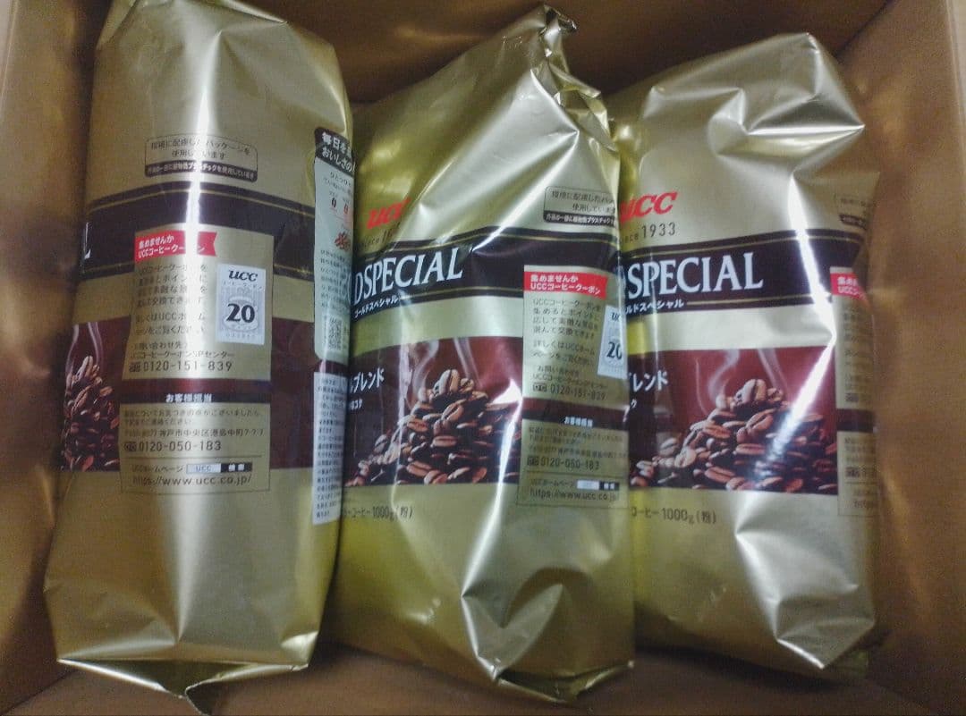 【UCC】GOLD SPECIAL スペシャルブレンド 1000g　3袋