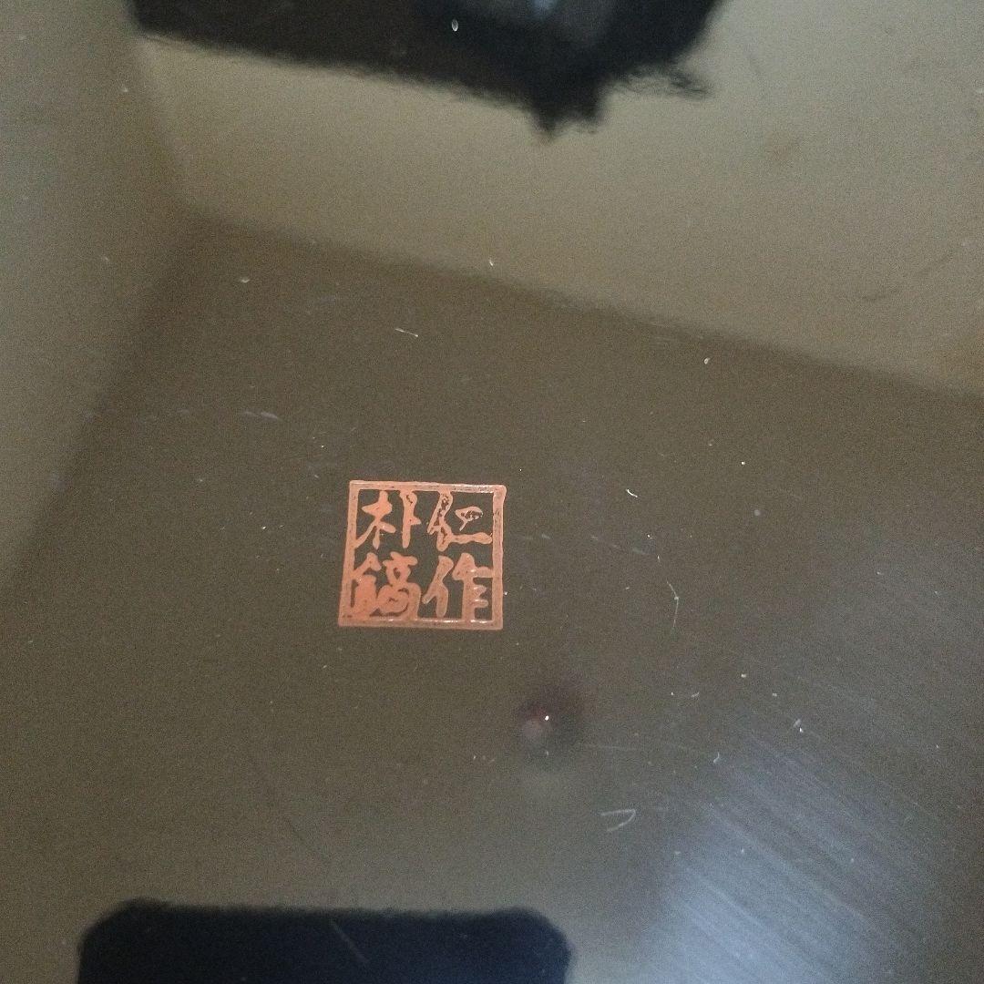八角形貝細工重箱 浮世絵風デザイン 盆 韓国