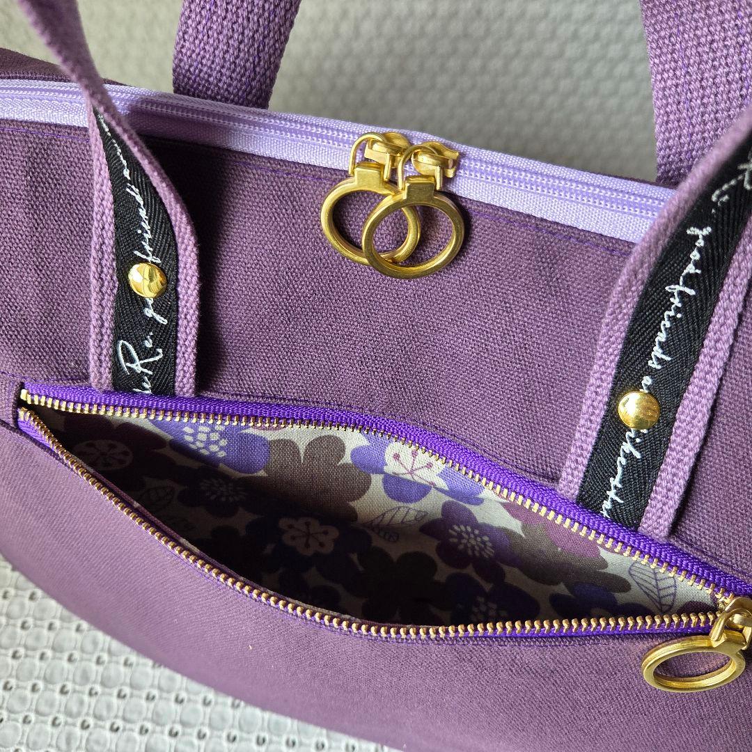 JUNE　ボストンショルダーバッグ（L)　帆布