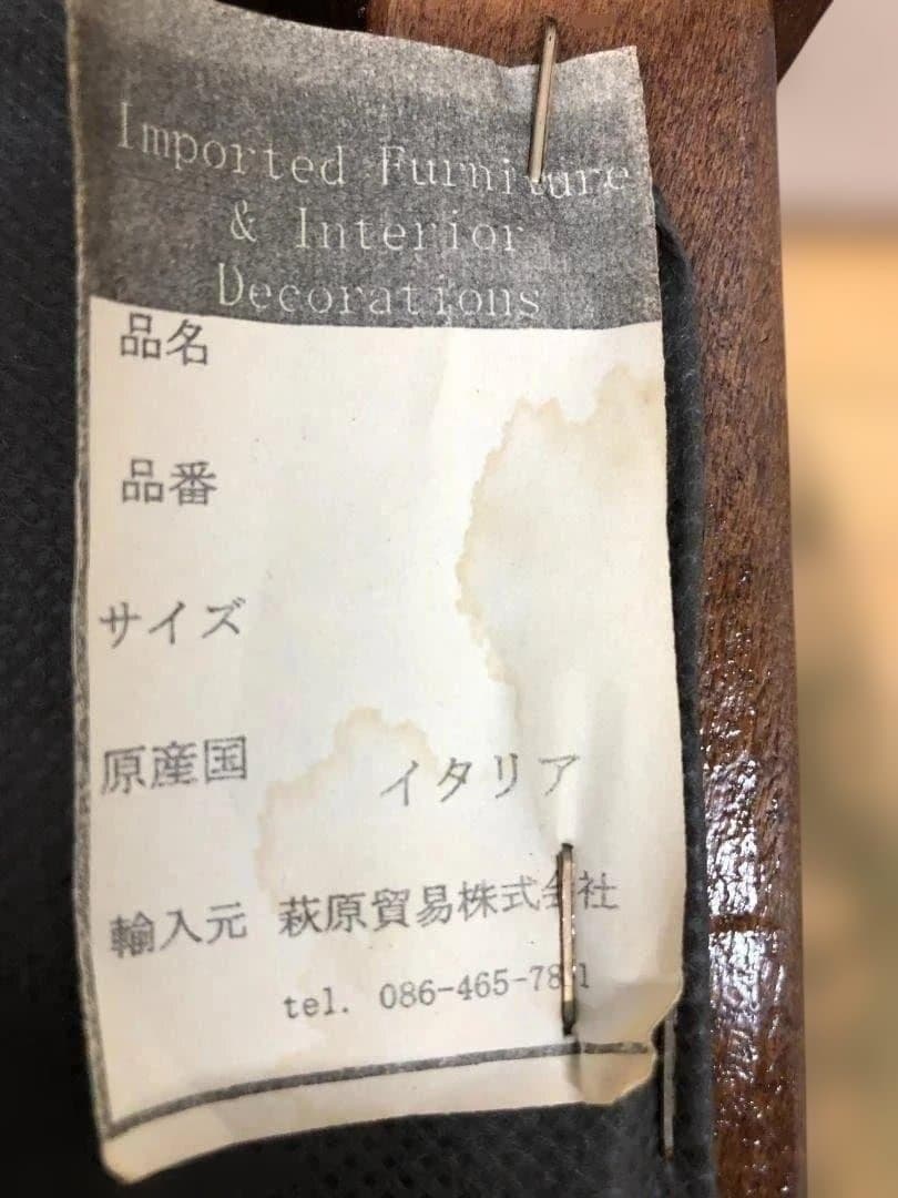 イタリア製クラシックチェア 2脚 猫脚 彫刻 木製 張り座面 251229-5