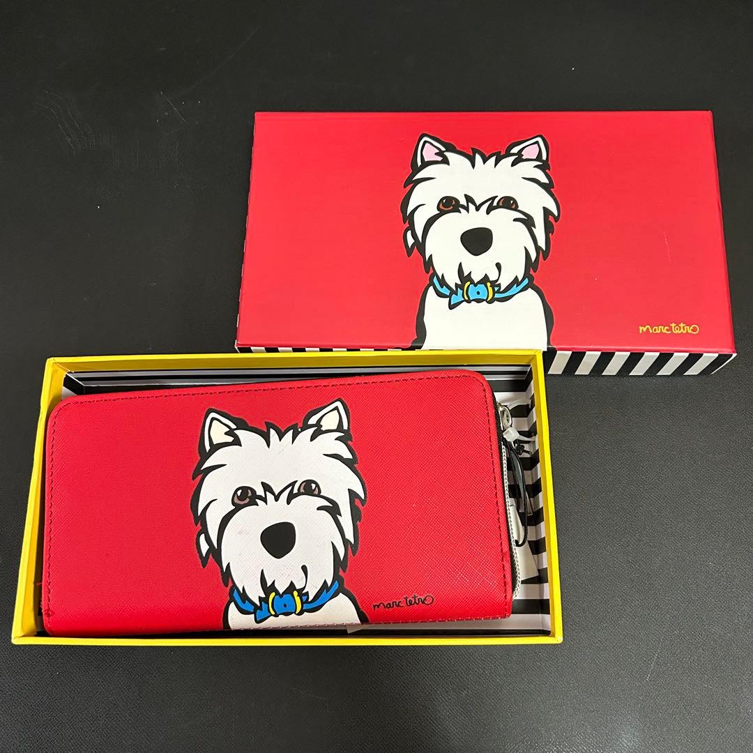 【新品】marc tetro マークテトロ　ウェスティ　長財布　箱付 赤