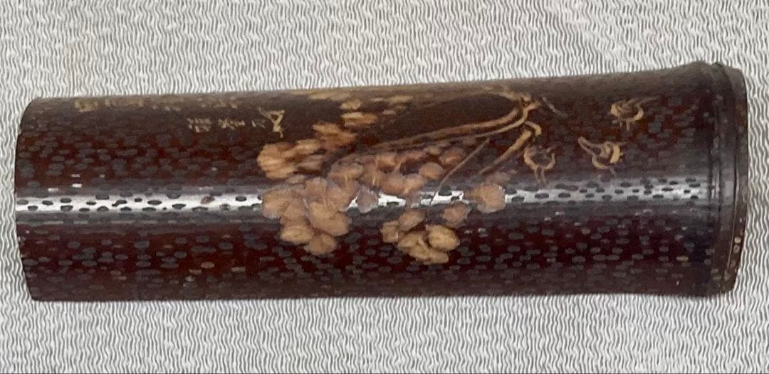 B586b「茶盒」共箱　田園雅菜　雅堂刀　雪斎試筆　呑吐大千　前黄檗八十叟大雅題