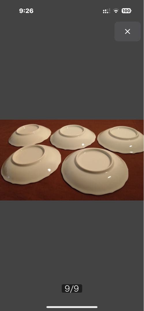 古伊万里 伊万里 色絵 華の 図 蔵出し 菓子皿 ５客揃い