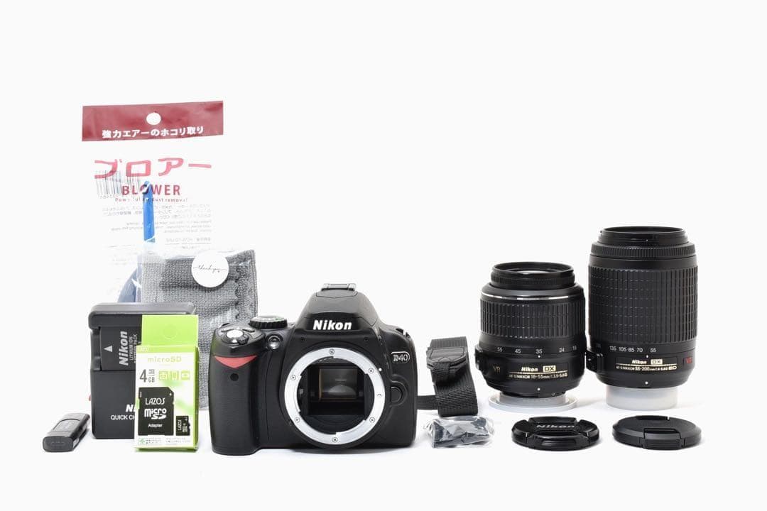 ❣️Nikon D40❣️ ダブルレンズセット　ショット数少✨ 届いてすぐ使える✨