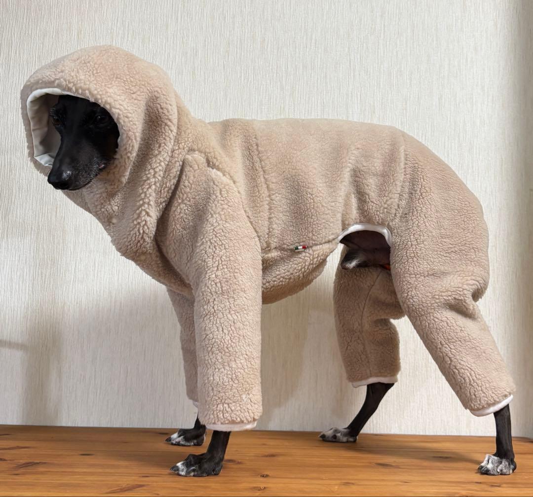 Ｌサイズ、犬服イタグレ服、リバーシブルオーバーボディオール