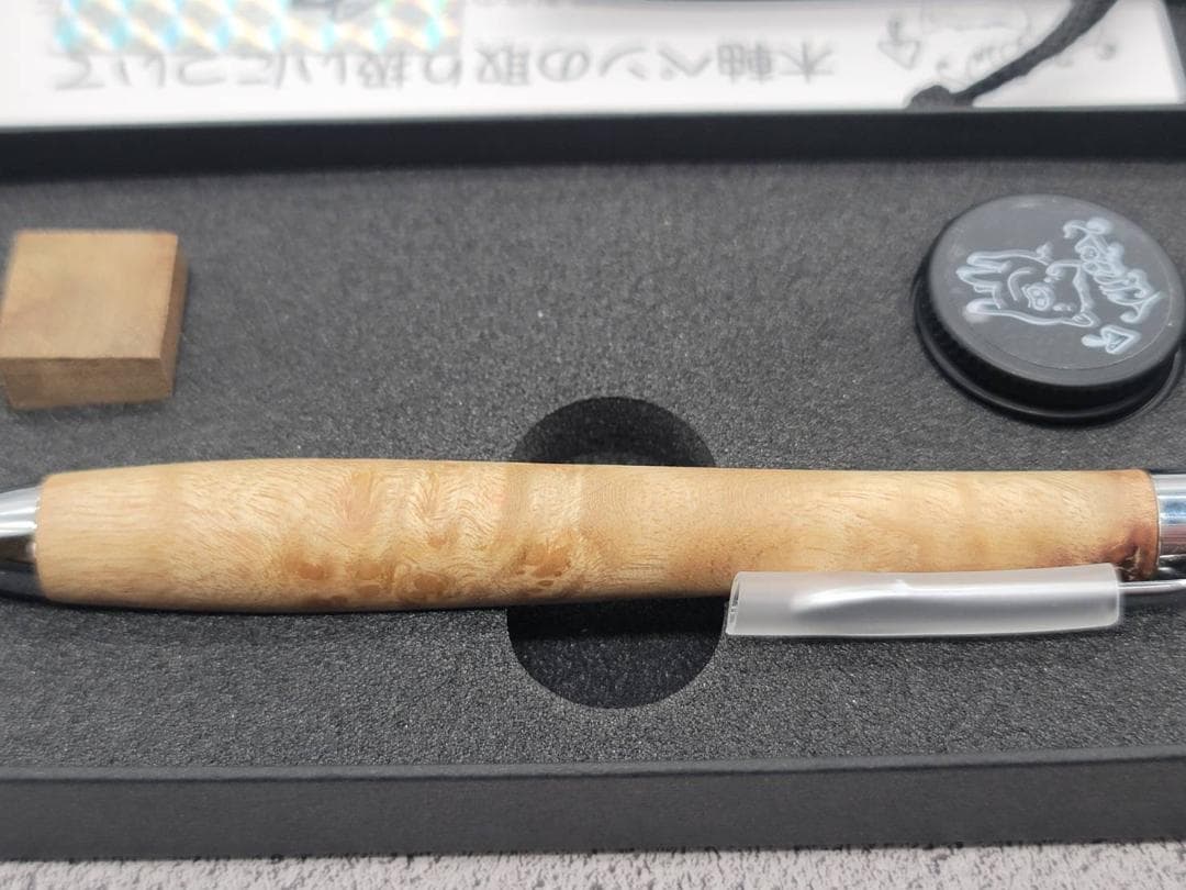 新品　こぶた工房　マーブルウッド極上杢　シャープペンシル0.5