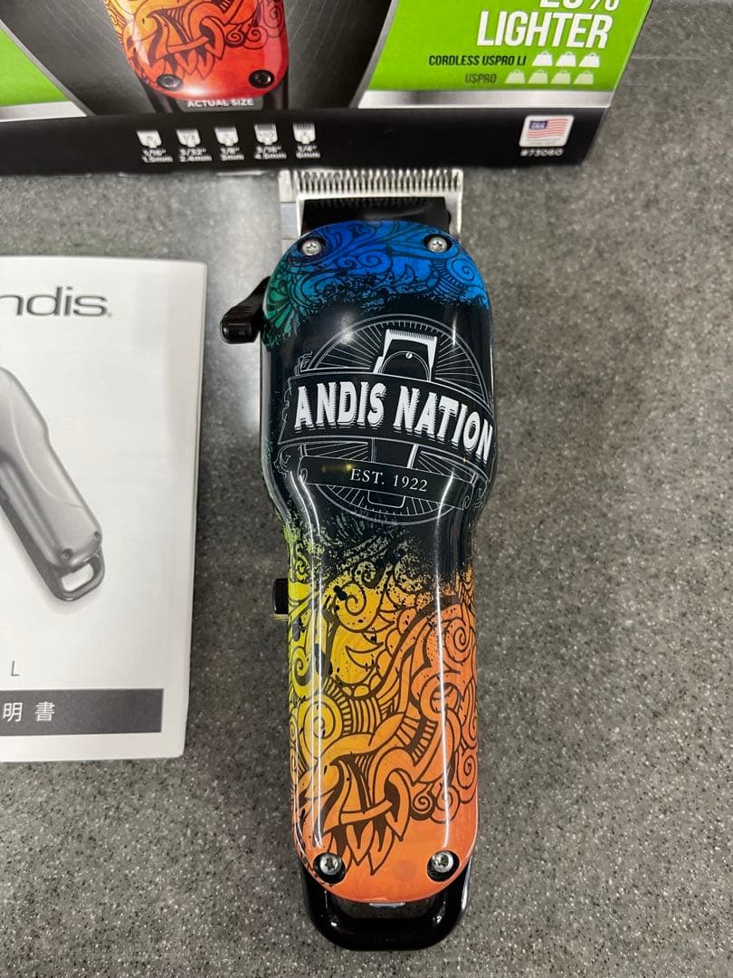 Andis コードレス US PRO Li Fade 業務用バリカン 数回使用