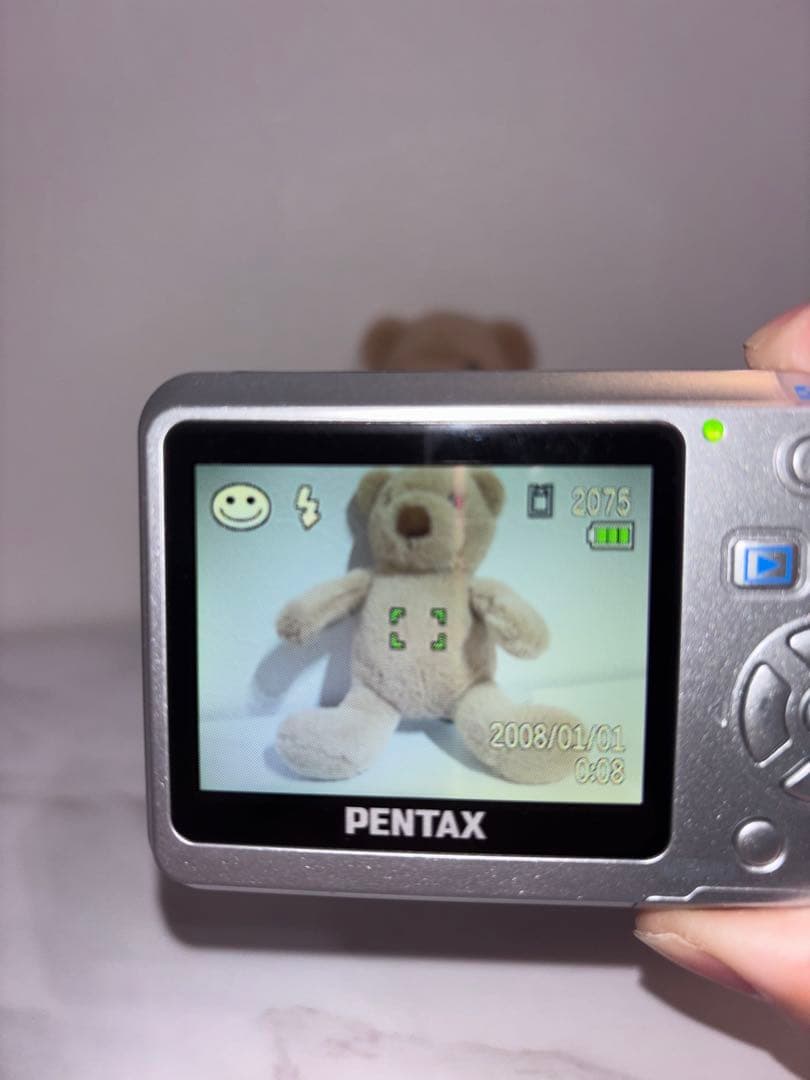 完動品★ 単3電池 PENTAX Optio E50 SD付属 オールドコンデジ