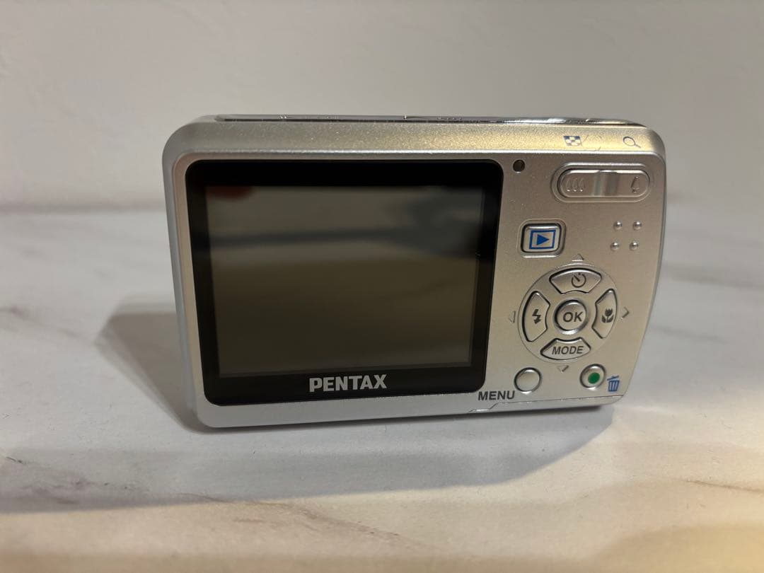 完動品★ 単3電池 PENTAX Optio E50 SD付属 オールドコンデジ
