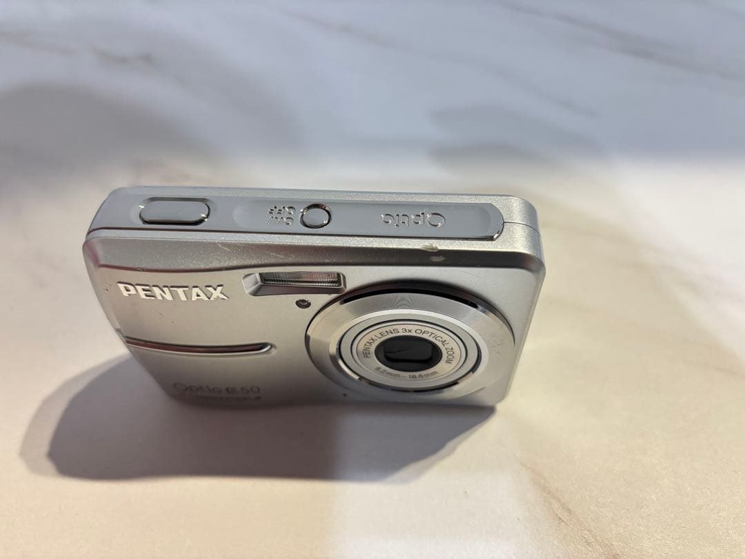 完動品★ 単3電池 PENTAX Optio E50 SD付属 オールドコンデジ