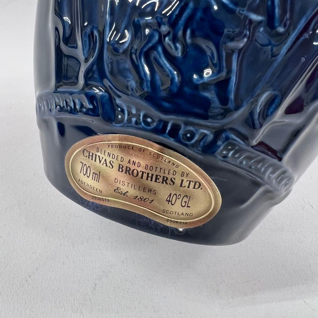 未開栓 シーバス ロイヤルサルート ウイスキー 21年 700ml 陶器 青