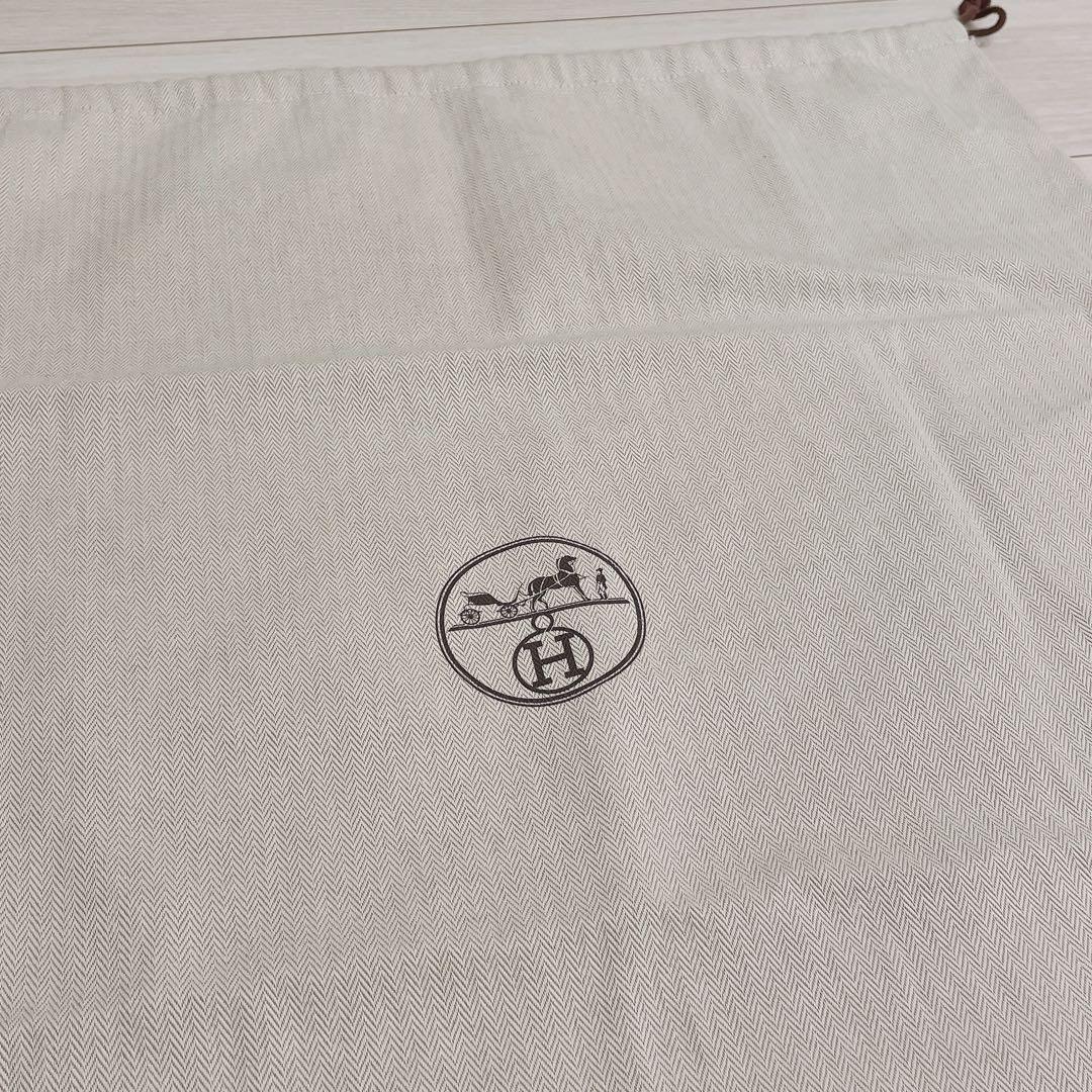 極美品　HERMES 保存袋　特大　巾着袋　正規品　サックドパンサージュ　大