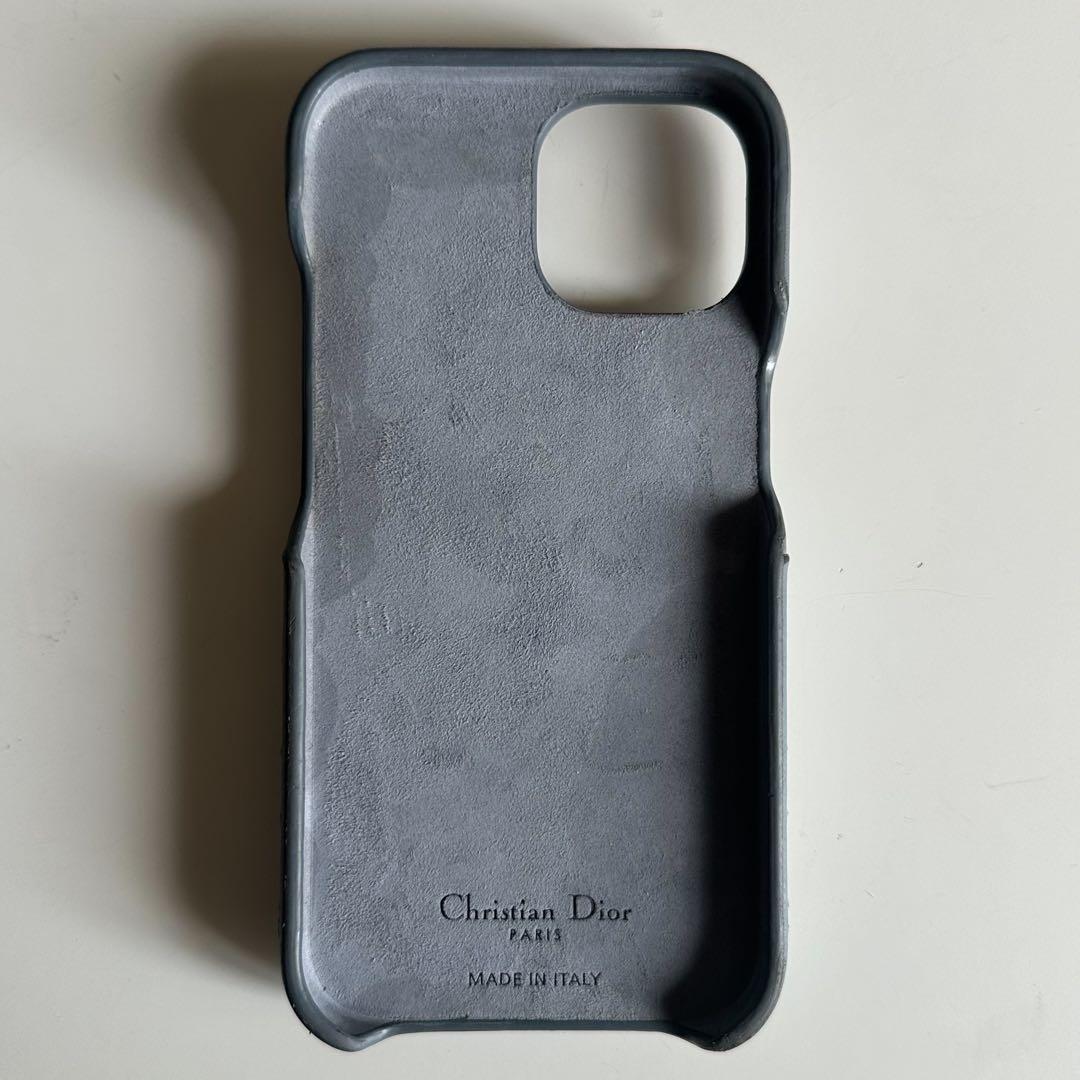 【正規品】ディオール iPhone15 ケース カナージュ ラムスキン Dior
