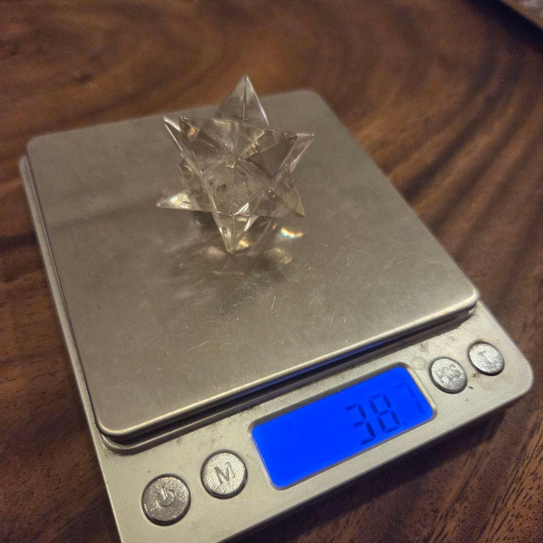 ヒマラヤ天然水晶 アステロイド彫刻 レインボー入り スモーキー水晶